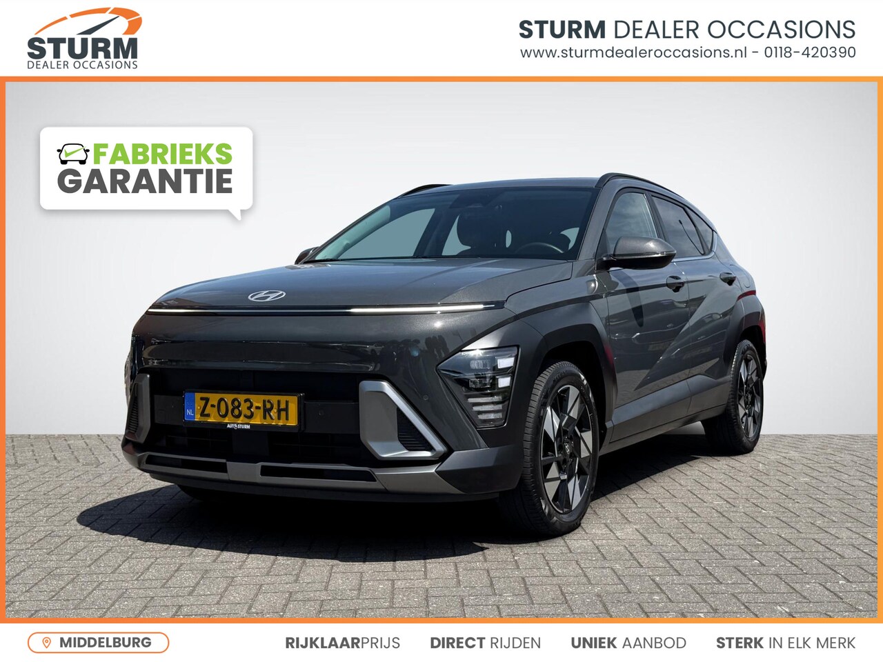 Hyundai Kona - 1.6 GDI HEV Comfort Smart | Elek. Achterklep | Stuur- + Stoelverwarming | Full-LED | Adapt - AutoWereld.nl