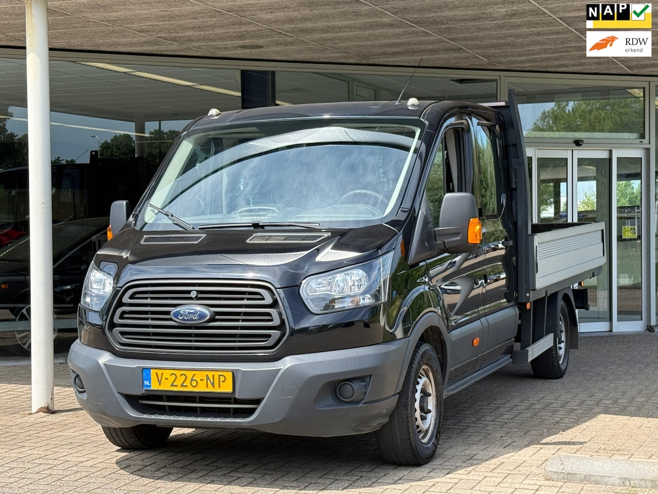 Ford Transit - 350 2.0 TDCI L4H1 Dubbele Cabine Laadkraan HIAB - AutoWereld.nl