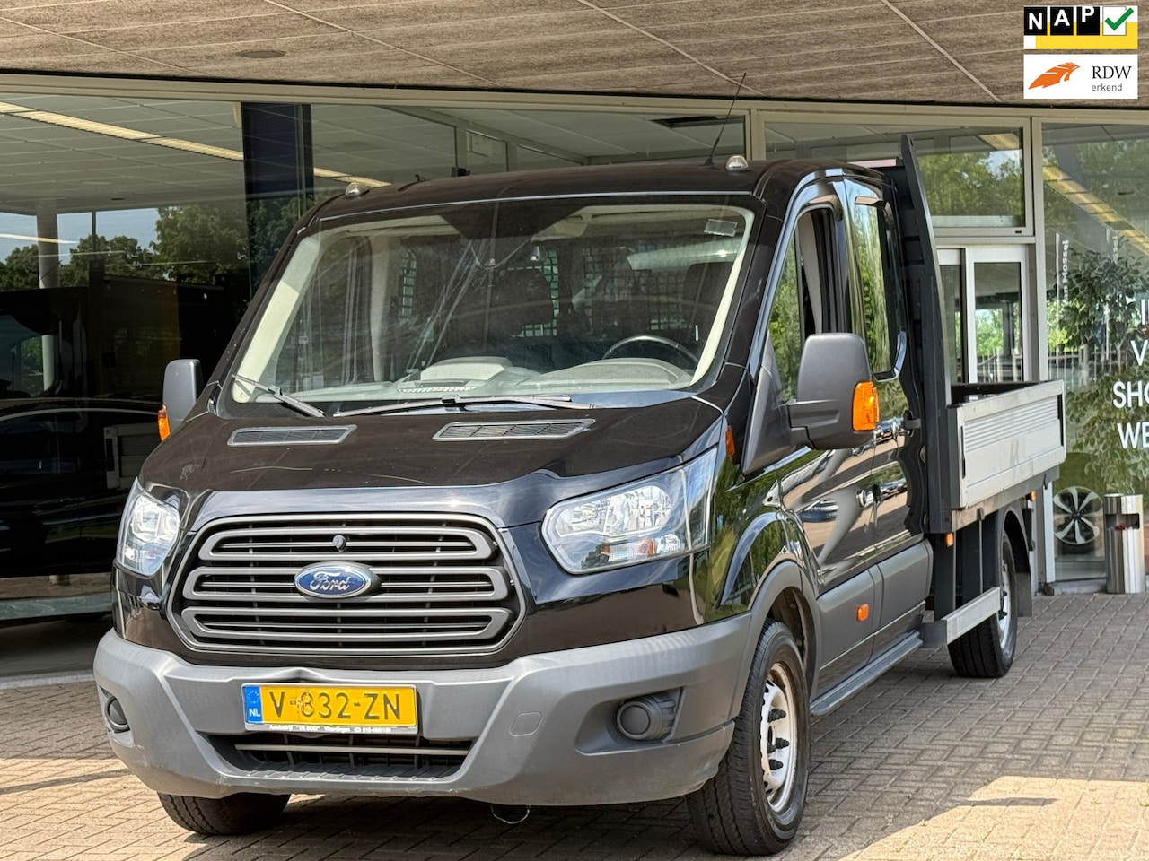 Ford Transit - 350 2.0 TDCI 131PK L3H1 Dubbele Cabine Cruise LAADBAK - AutoWereld.nl