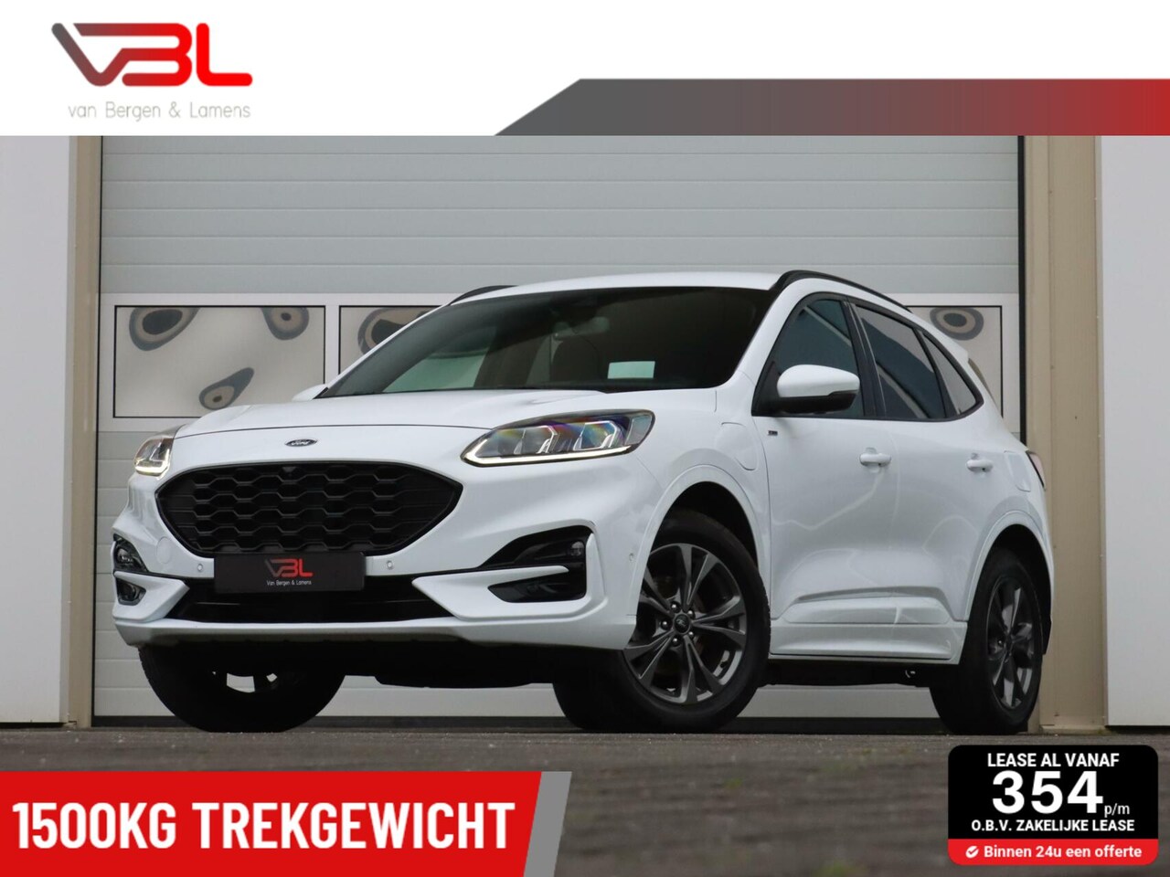 Ford Kuga - 2.5 PHEV ST-Line | 1500KG trekgewicht | Elek. wegklapbare trehaak | ACC | Dodehoekdetectie - AutoWereld.nl