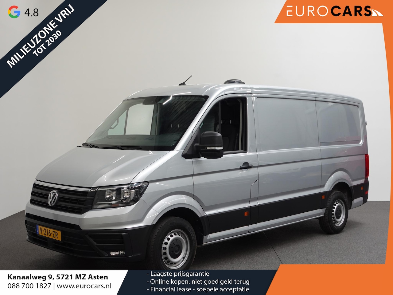 Volkswagen Crafter - 102pk L3H2 / L2H1 Comfortline Executive+ Navigatie Cruise control Parkeersensoren Airco Eu - AutoWereld.nl