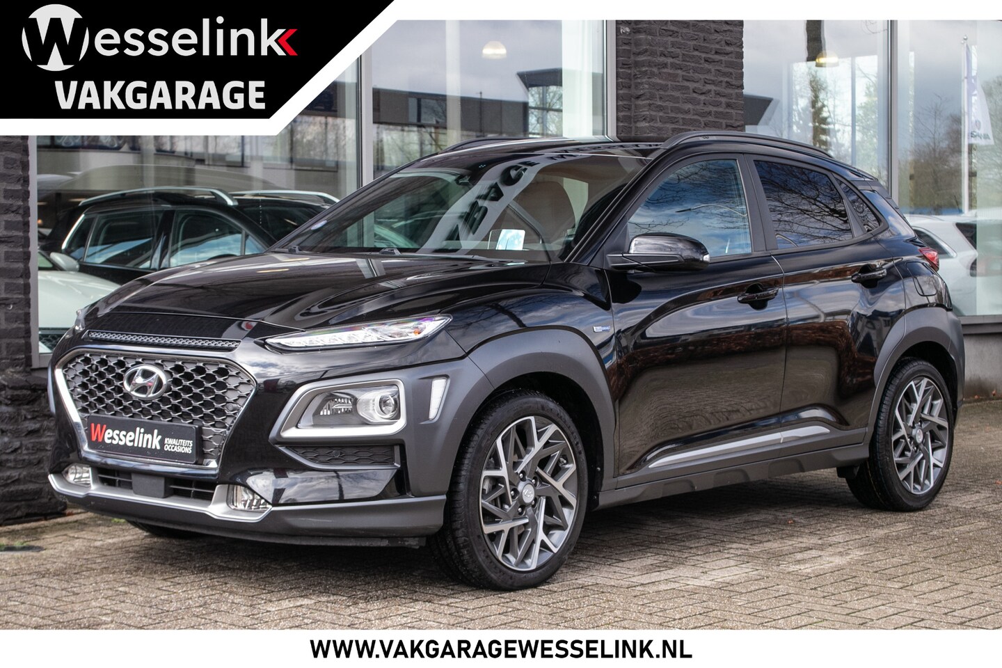Hyundai Kona - 1.6 GDI HEV Premium - All-in rijklrprs | Dealer ond. | HUD | Leer | Adpt. cruise - AutoWereld.nl