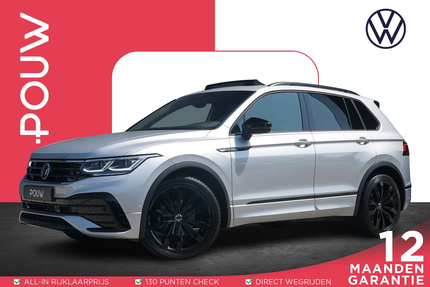 Volkswagen Tiguan - 1.5 TSI 150pk DSG R-Line Business+ | Panoramadak | Adaptief Demping Systeem | Matrix LED K - AutoWereld.nl