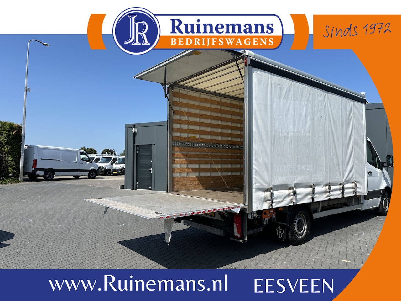 Mercedes-Benz Sprinter - 314 CDI 143 PK AUTOMAAT / BAKWAGEN / SCHUIFZEIL / DHOLLANDIA LAADKLEP / AIRCO / MEUBELBAK - AutoWereld.nl