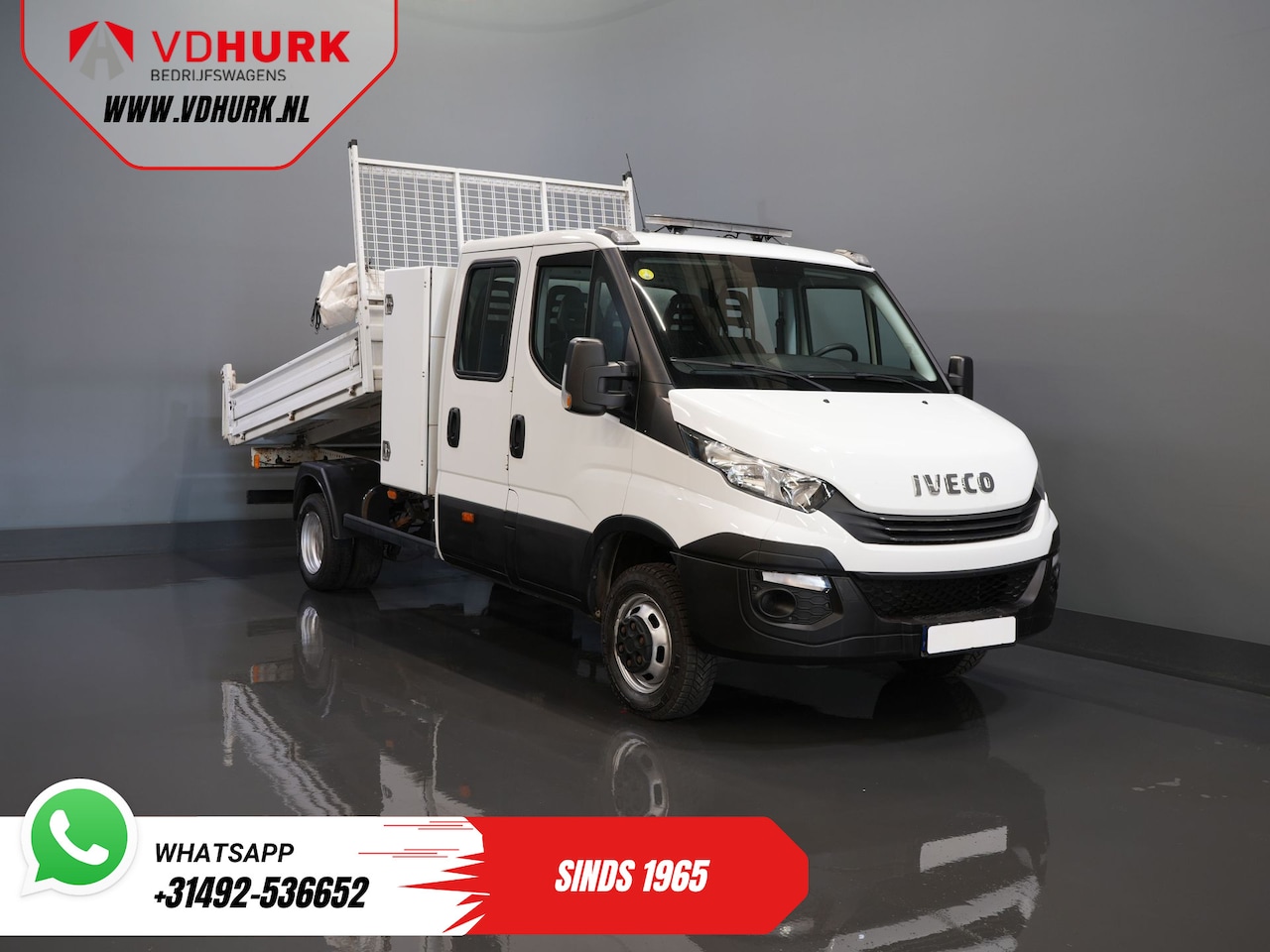 Iveco Daily - 35C14D 2.3 140 pk Aut. ZF DC Dubbel Cabine 6Pers./ Kipper/ Pick Up/ Open Laadbak/ Kieper/ - AutoWereld.nl