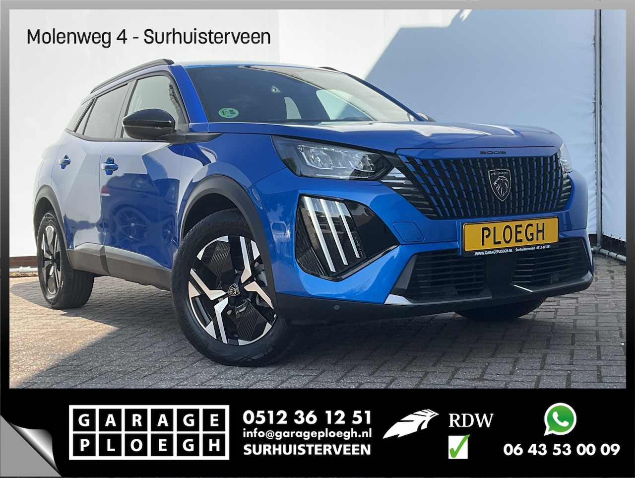 Peugeot 2008 - 1.2 PureTech 130 Allure Automaat 360cam Carplay Nav/Cruise Blue Beauty! - AutoWereld.nl