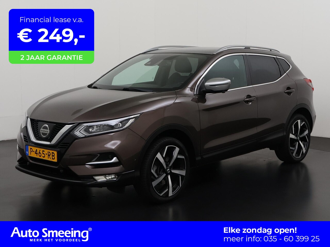 Nissan Qashqai - 1.2 Tekna + | Trekhaak | Panoramadak | Leder | 360 Camera |  Bose Audio | Zondag Open! - AutoWereld.nl
