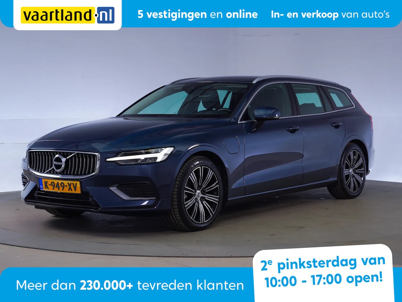Volvo V60 - 2.0 T6 Recharge 340pk AWD Business Pro Aut. [ LED Trekhaak Stoelverwarming ] - AutoWereld.nl