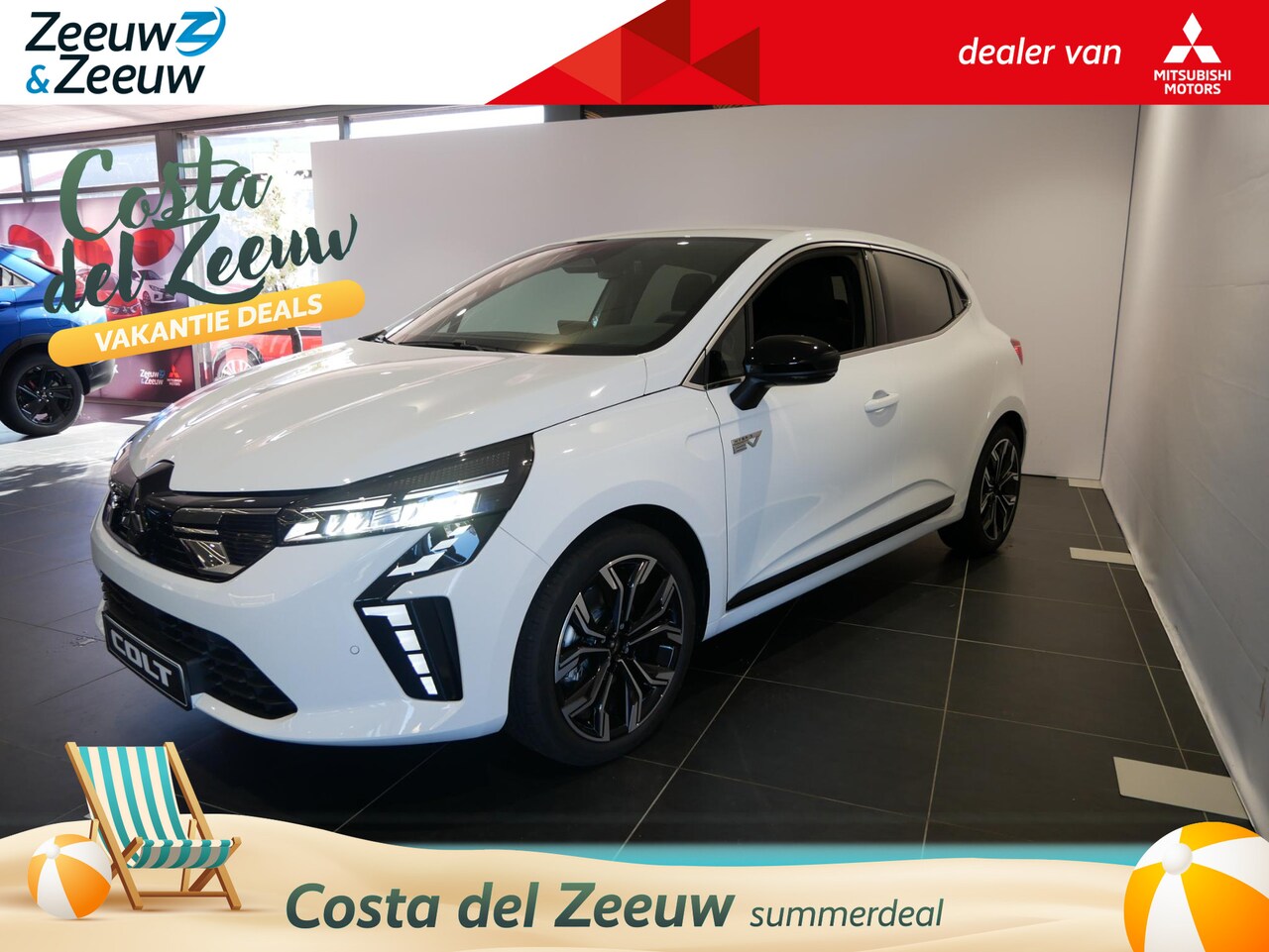 Mitsubishi Colt - 1.6 HEV Intense+ 3000,- euro  voorraad korting snel leverbaar op is op. - AutoWereld.nl