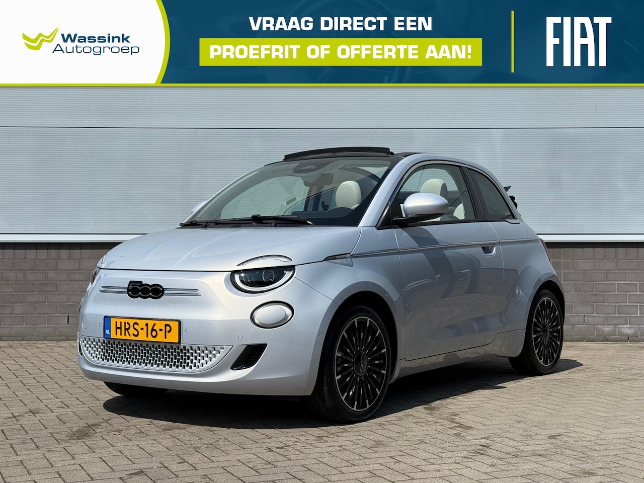 Fiat 500 C - 42kWh 118pk Aut La Prima | Cabriolet | Adaptive Cruise | Self Steering | Parkeersensoren | - AutoWereld.nl