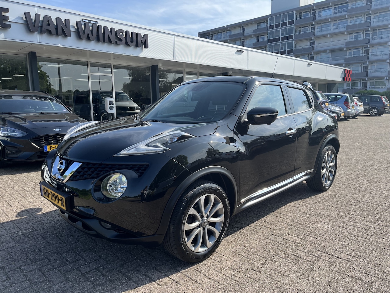 Nissan Juke - 1.6 Tekna Lmv Cruise Navi Acamera Automaat Klima 360Camera Panorama Nap Lederen bekleding - AutoWereld.nl