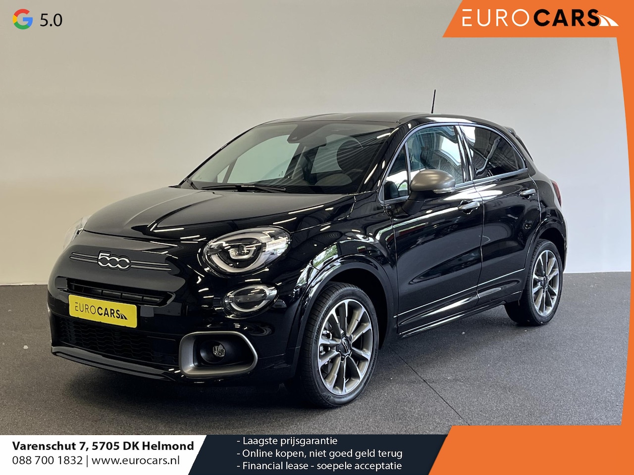 Fiat 500 X Cross - 1.3 Turbo 150pk Aut. Sport Airco Full LED Navi DAB+ 18"LM Velgen Half Leder ADAS Adaptive - AutoWereld.nl