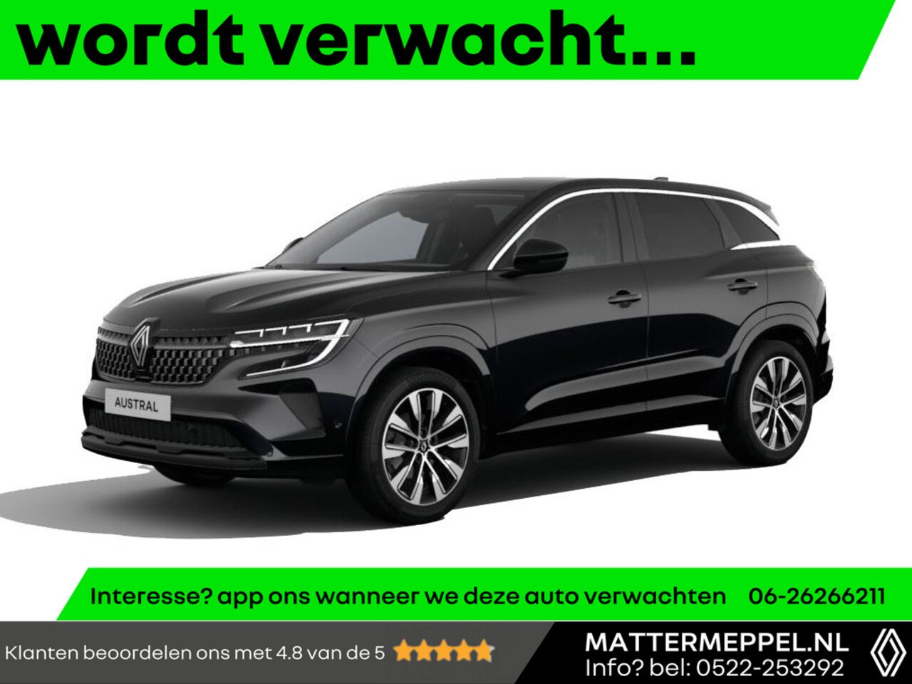 Renault Austral - 1.3 Mild Hybrid 160 X-Tronic Techno Automaat | 1800KG Trekgewicht! | Elektrische Stoel + M - AutoWereld.nl