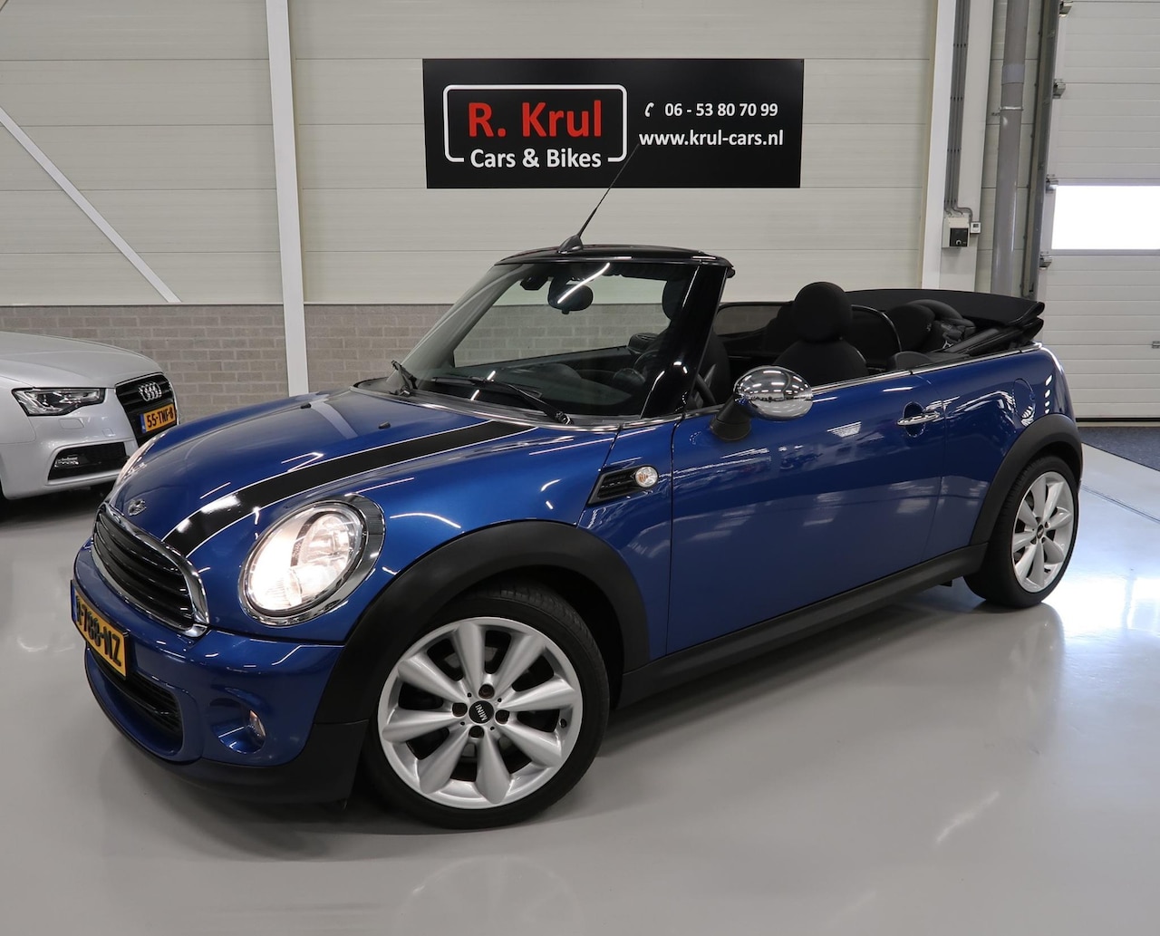 MINI Cabrio - Mini 1.6 One Chili Sportstoelen Airco-ecc Half Leer 17 inch Sportvelgen Parkeersensoren ac - AutoWereld.nl