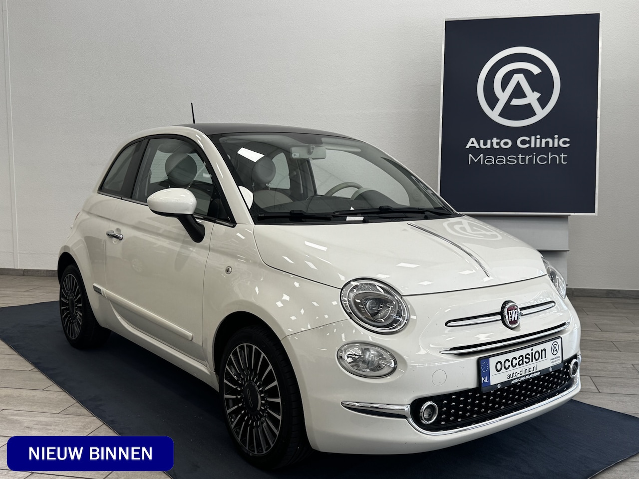 Fiat 500 - 1.2 LOUNGE | 4-CILINDER | 12 MDN GARANTIE | PARELMOER-KLEUR | PANO | NAVI - AutoWereld.nl
