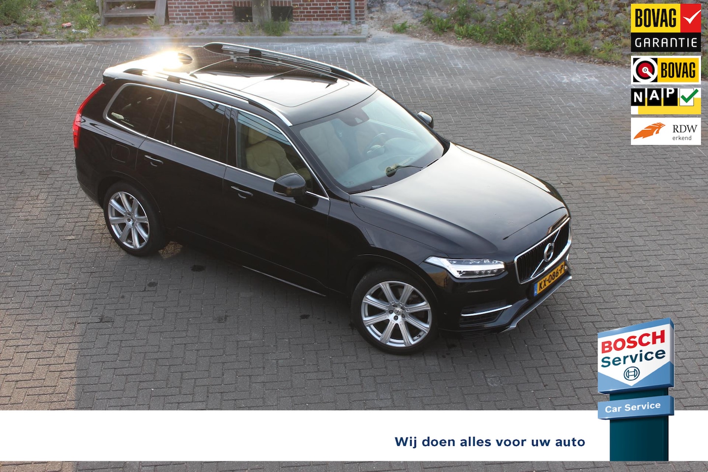Volvo XC90 - 2.0 T8 Twin Engine AWD Momentum Hybrid, trekhaak, 7pers leder, panodak - AutoWereld.nl