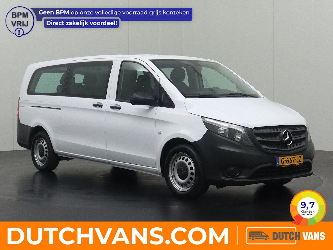 Mercedes-Benz Vito - 114BlueTEC 7G-Tronic Automaat Personenbus | 9-Persoons | Extra Lang | Airco | Cruise | BPM - AutoWereld.nl