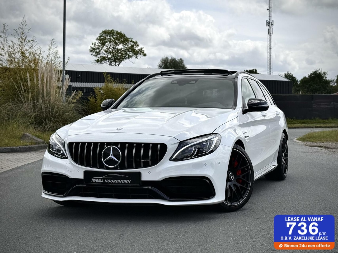 Mercedes-Benz C-klasse Estate - AMG 63 S 510pk c63 Panoramadak|Keyless|Head-up|Burmester® |Camera 360°|Carbon - AutoWereld.nl