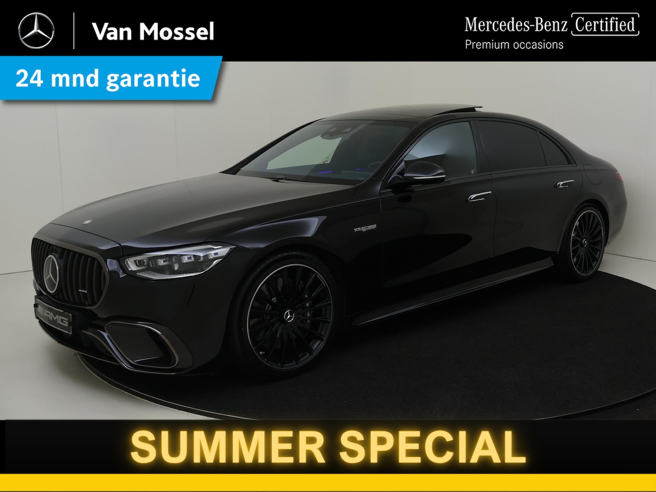 Mercedes-Benz S-klasse - AMG 63 S E Performance /Panoramadak /Rijassistentiepakket /Achterasbesturing /Massage stoe - AutoWereld.nl