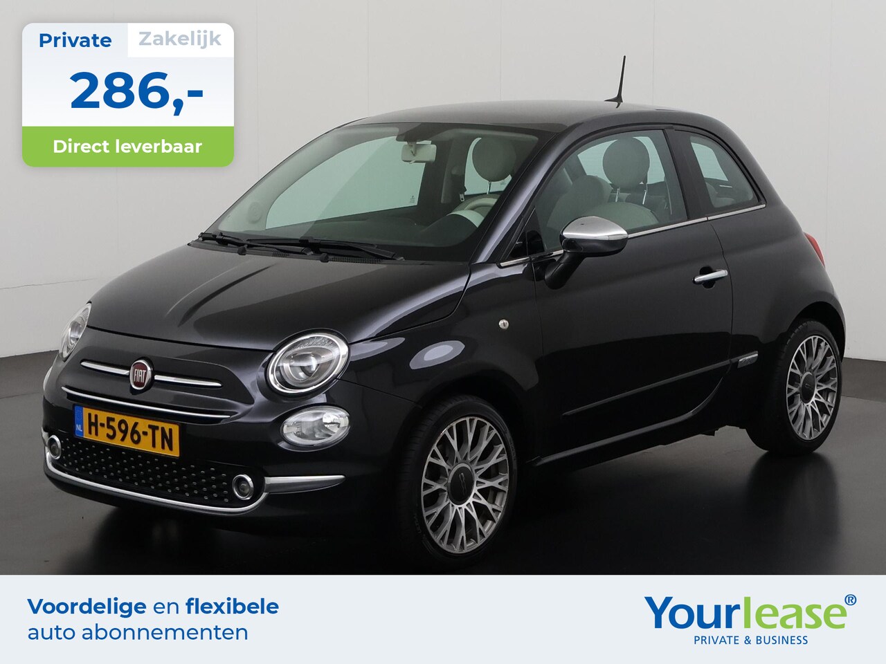 Fiat 500 - 1.2 Lounge | All-in 286,- Private Lease | Zondag Open! - AutoWereld.nl