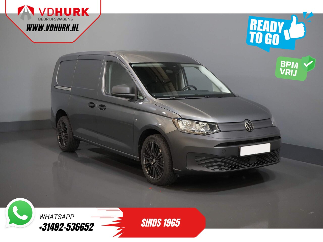 Volkswagen Caddy Cargo Maxi - 2.0 TDI 125 pk DSG Aut. BPM VRIJ/ Virtual Cockpit/ 18" LMV/ Carplay/ Cruise/ PDC/ Omvormer - AutoWereld.nl