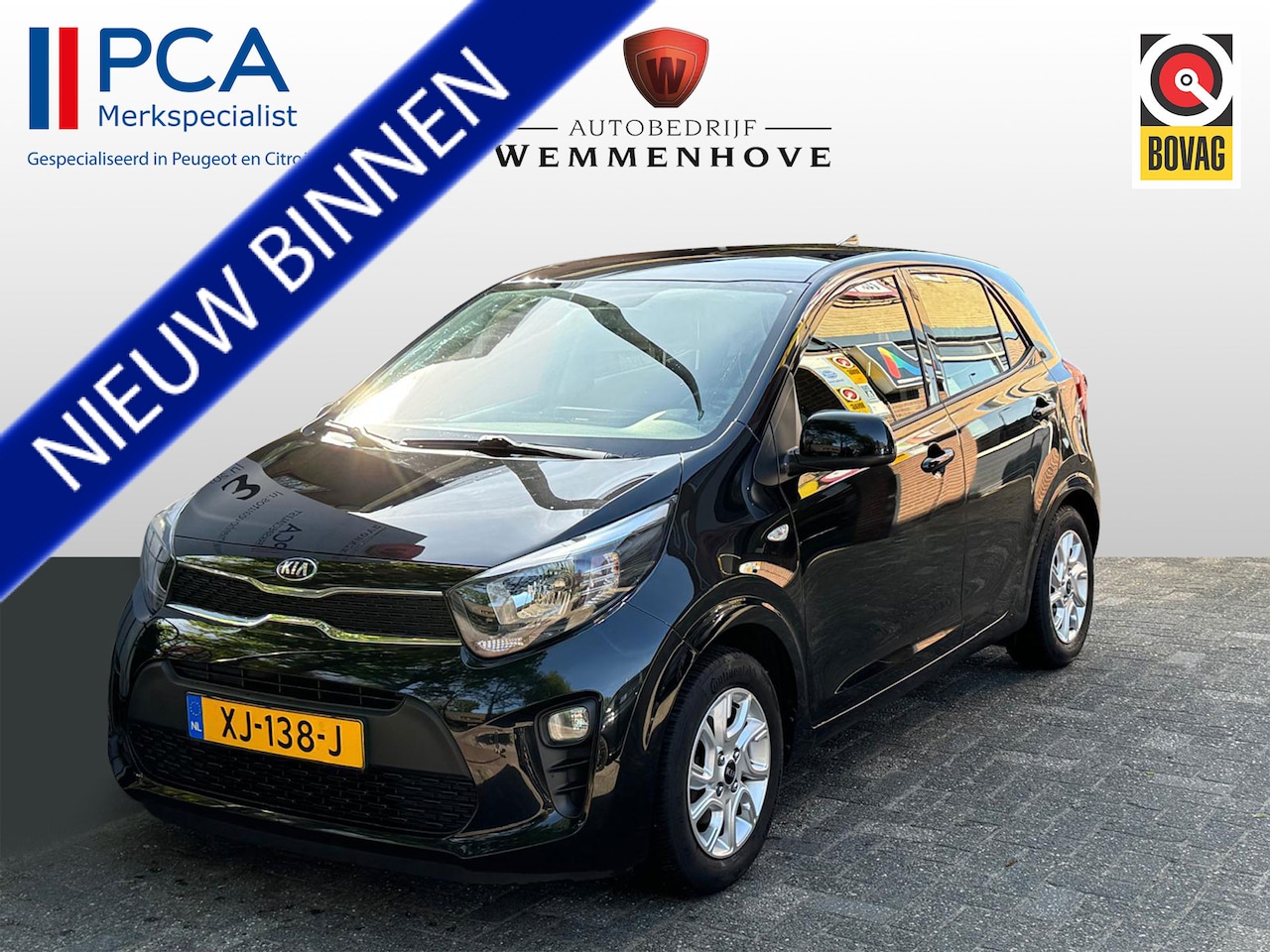 Kia Picanto - 1.0 CVVT ComfortPlusLine Navigator Airco/Lichtmetalen velgen/Navi/Camera/Cruise Control - AutoWereld.nl
