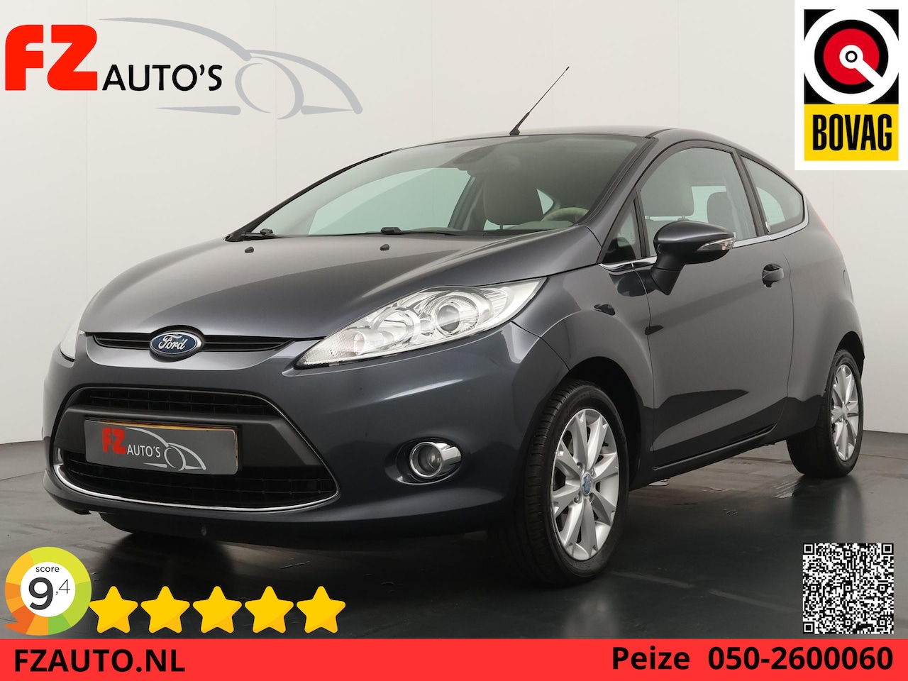 Ford Fiesta - 1.25 Ghia - Airconditioning - Elektrische ramen - Centrale vergrendeling + afts.bediening - AutoWereld.nl