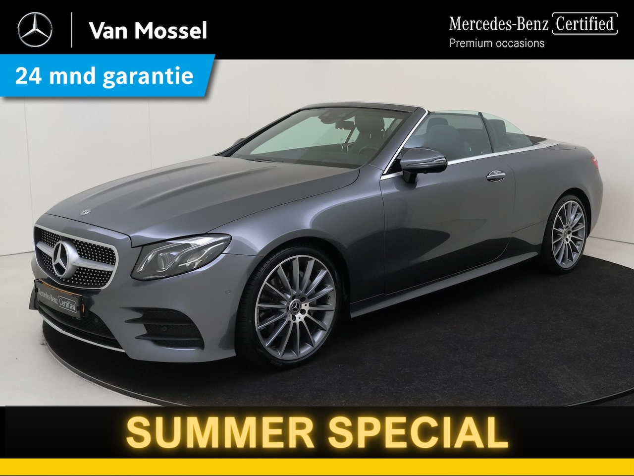 Mercedes-Benz E-klasse Cabrio - 200 Premium Plus AMG /Burmester /Memory /360 Camera /20 Inch - AutoWereld.nl
