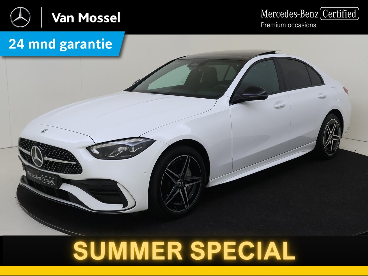 Mercedes-Benz C-klasse - 300 e AMG Line / Panoramadak/ Night/ Winter Pack/ - AutoWereld.nl
