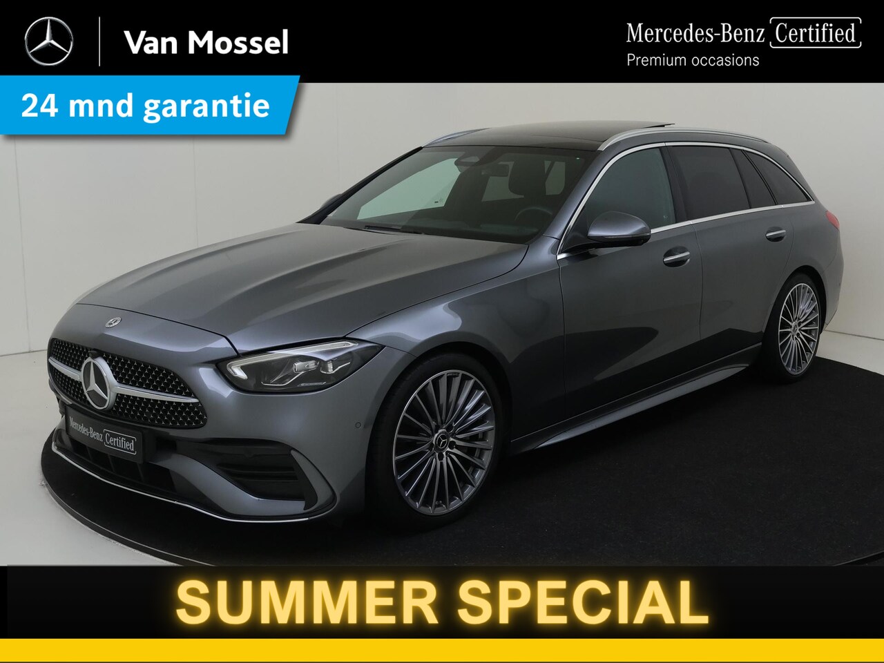 Mercedes-Benz C-klasse Estate - 180 AMG Line / Stoelverwarming / 360Graden-Camera / Panorama-schuifdak / Memory-Stoelen - AutoWereld.nl