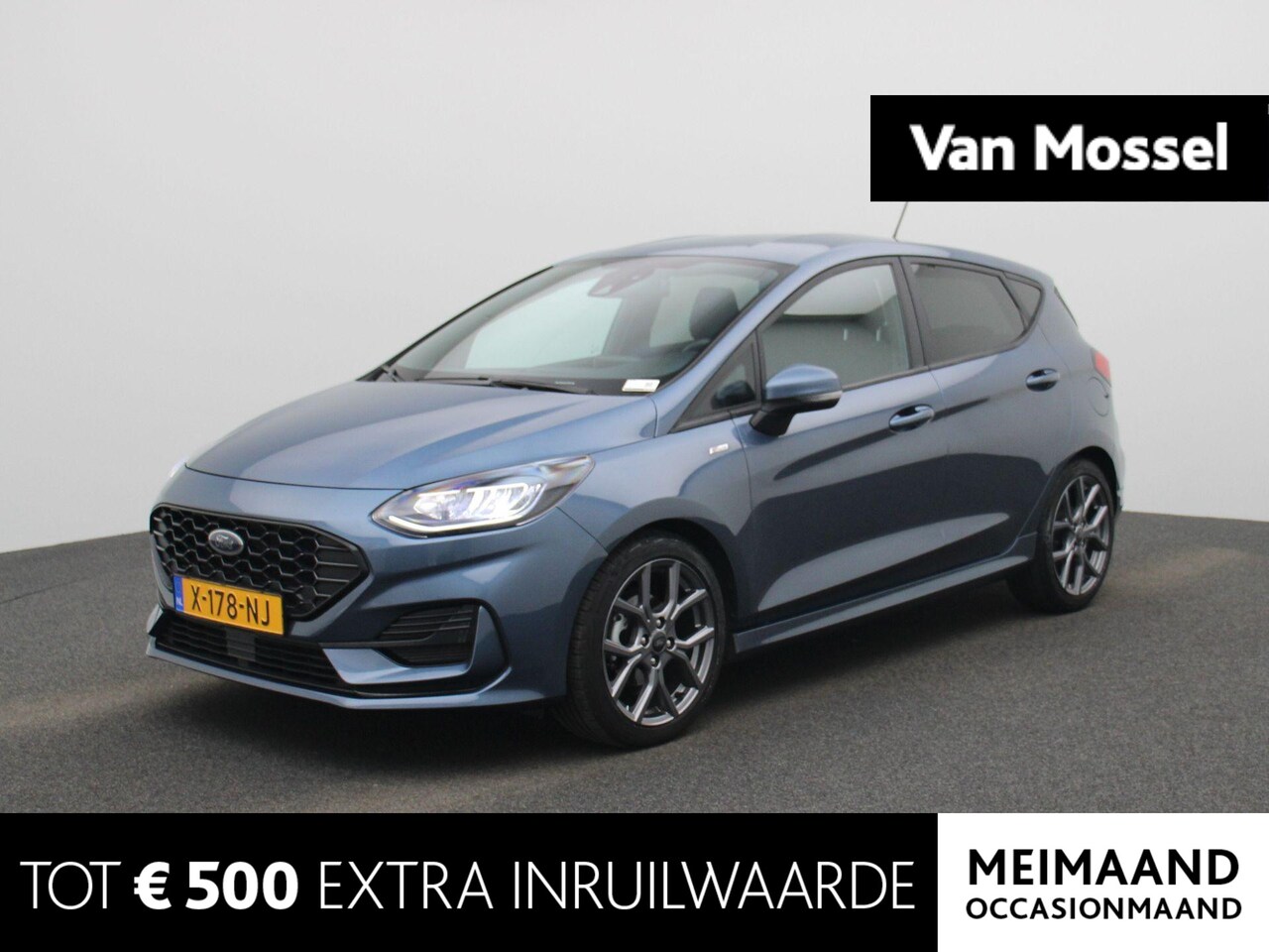 Ford Fiesta - 1.0 EcoBoost Hybrid ST-Line |125PK | Verwarmbare stoelen | Voorruitverwarming | Stuurverwa - AutoWereld.nl