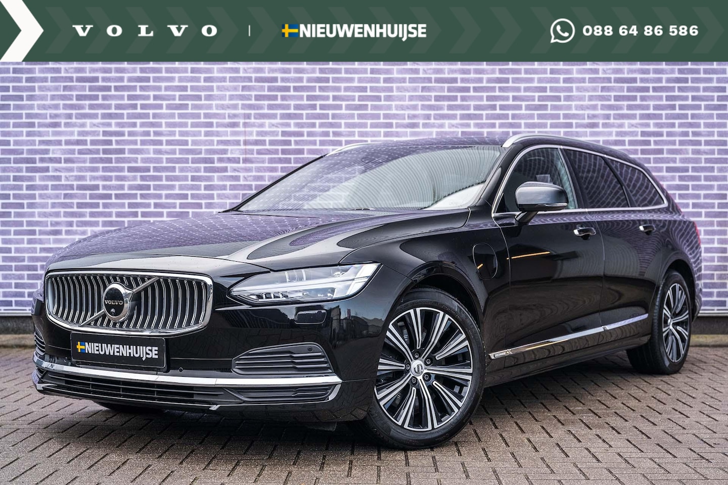 Volvo V90 - Recharge T6 AWD Inscription | Navi | Luchtvering | Head-Up Display | 360 Camera | BLIS | S - AutoWereld.nl