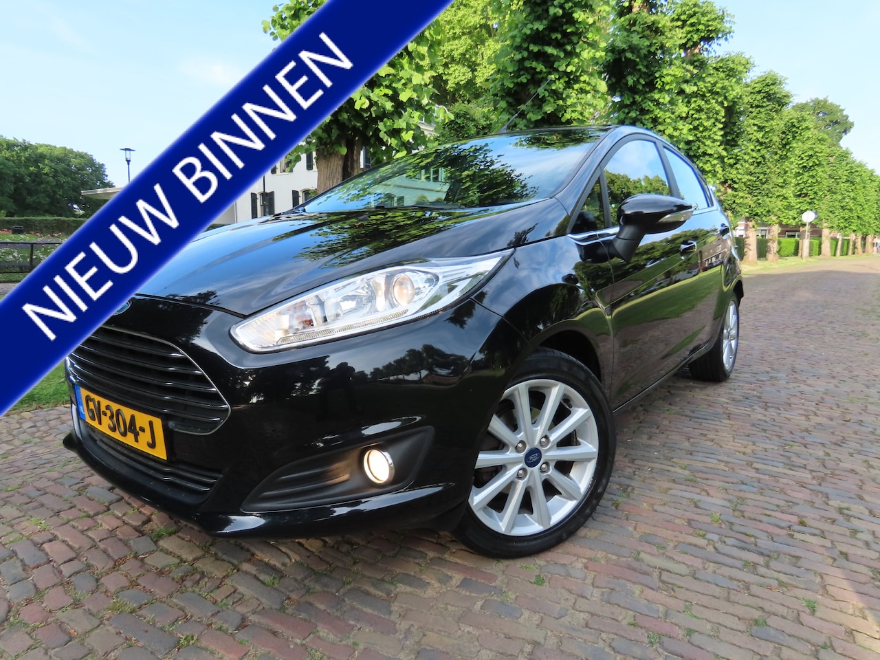 Ford Fiesta - 1.0 EcoBoost Titanium Ecc Cruisecontrol Navigatie Xenon Pdc Lm Velgen 5 Drs - AutoWereld.nl