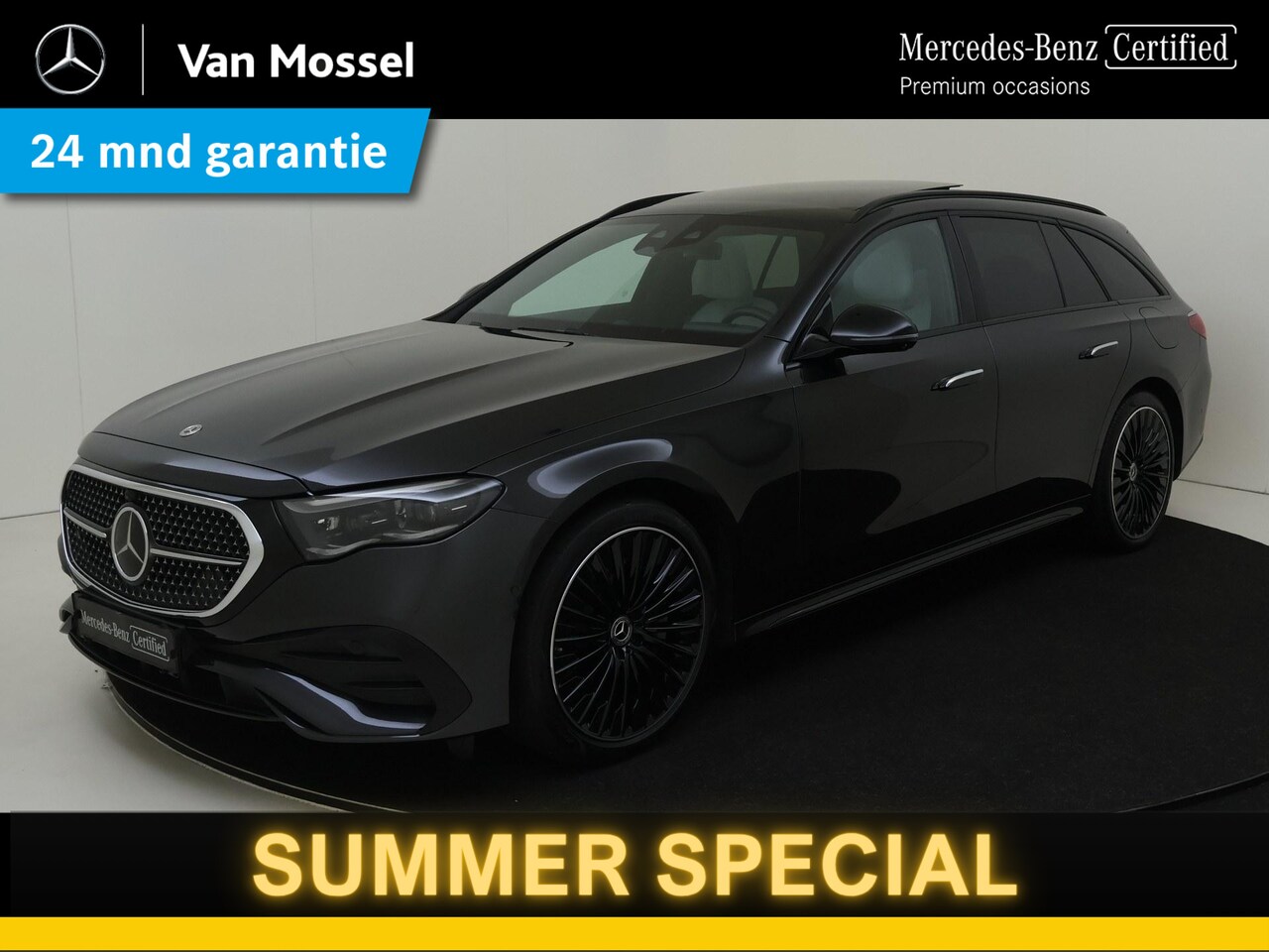 Mercedes-Benz E-klasse Estate - 300 e AMG Line Premium plus/ Luchtvering/ Nappa/ Distronic/ Burmester/ Superscreen/ Night/ - AutoWereld.nl