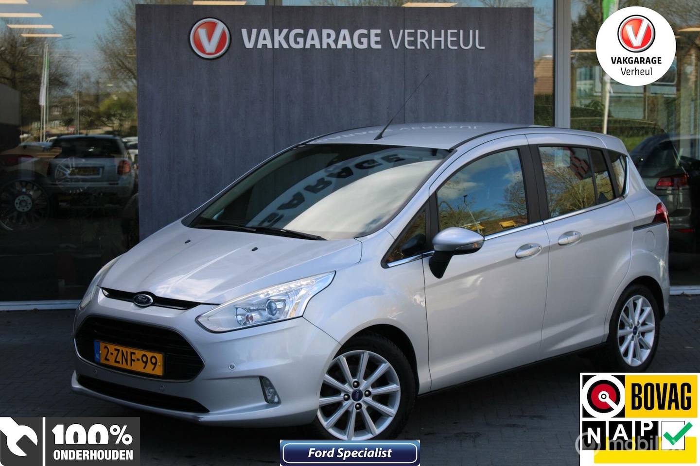 Ford B-Max - 1.0 EcoBoost Titanium|101Pk|Navi|Boekjes|Nap - AutoWereld.nl