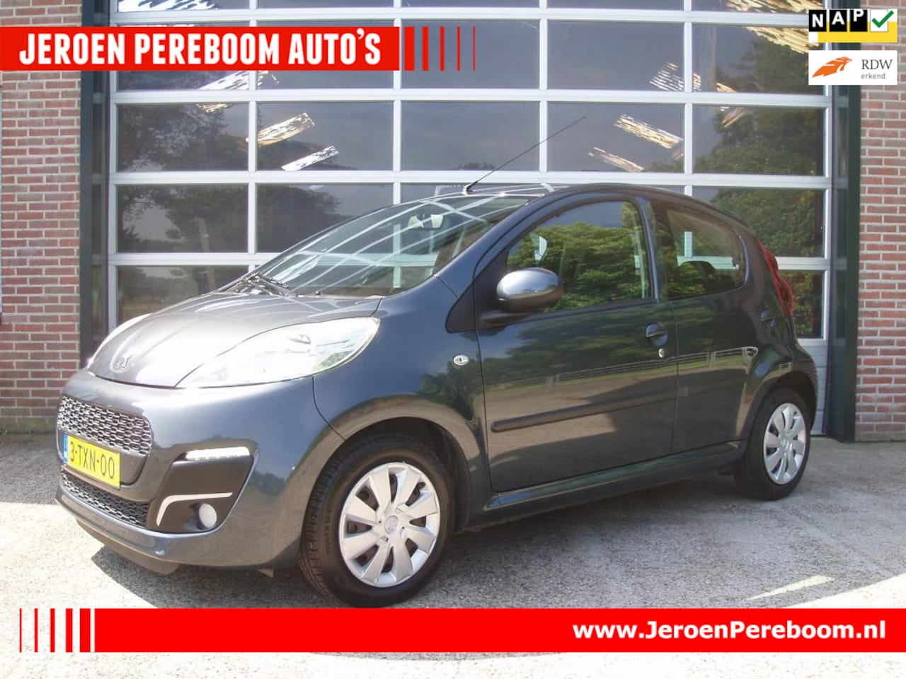 Peugeot 107 - 1.0 Active 5Deurs, 27.000km!!! Nette-Auto!!! Airconditioning, stuurbekrachtiging, elektris - AutoWereld.nl