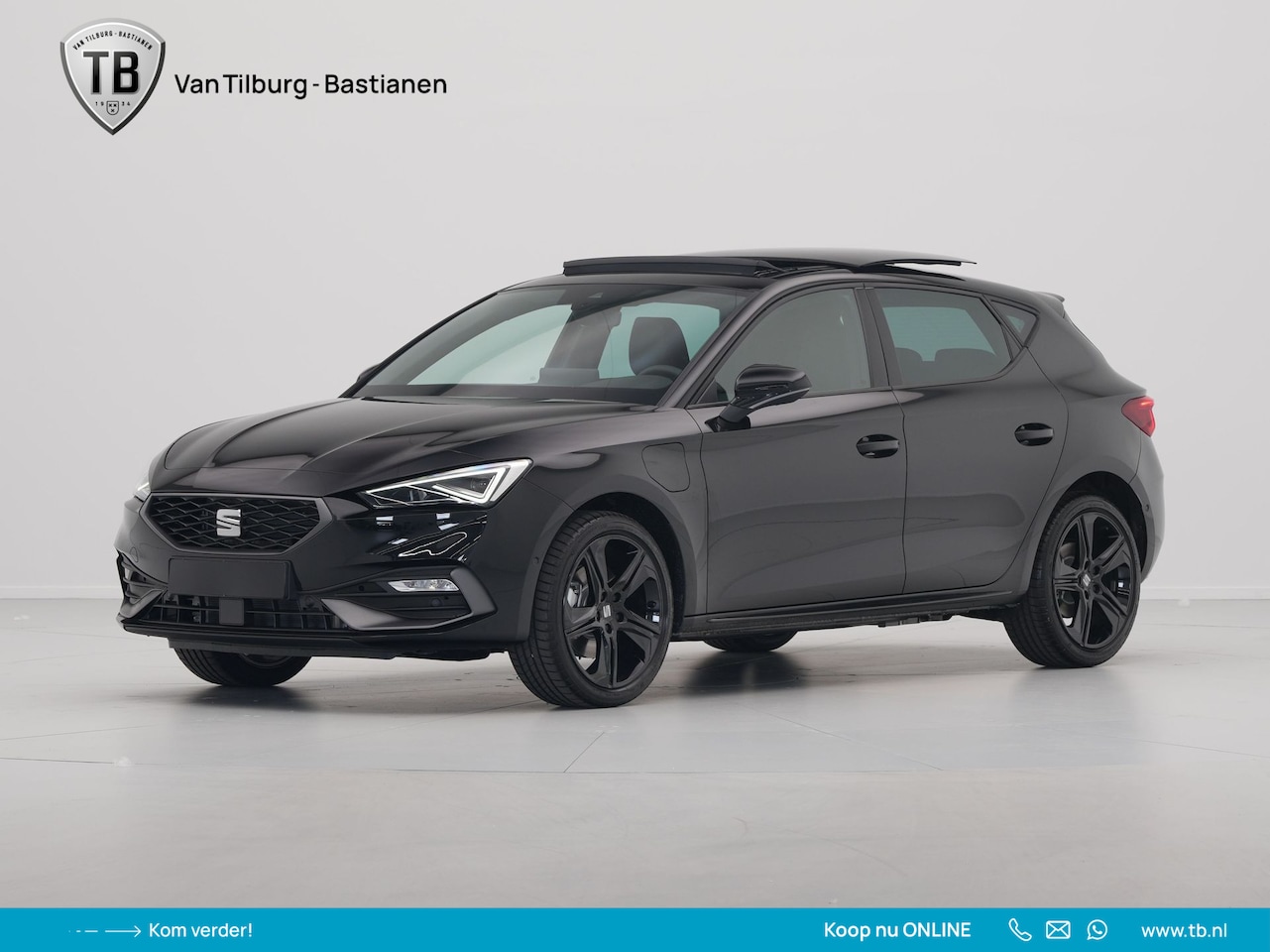 Seat Leon - 1.5 TSI e-Hybrid FR Business Hybride, Stoel/Stuurverwarming, Elektrische best. stoel, Blac - AutoWereld.nl