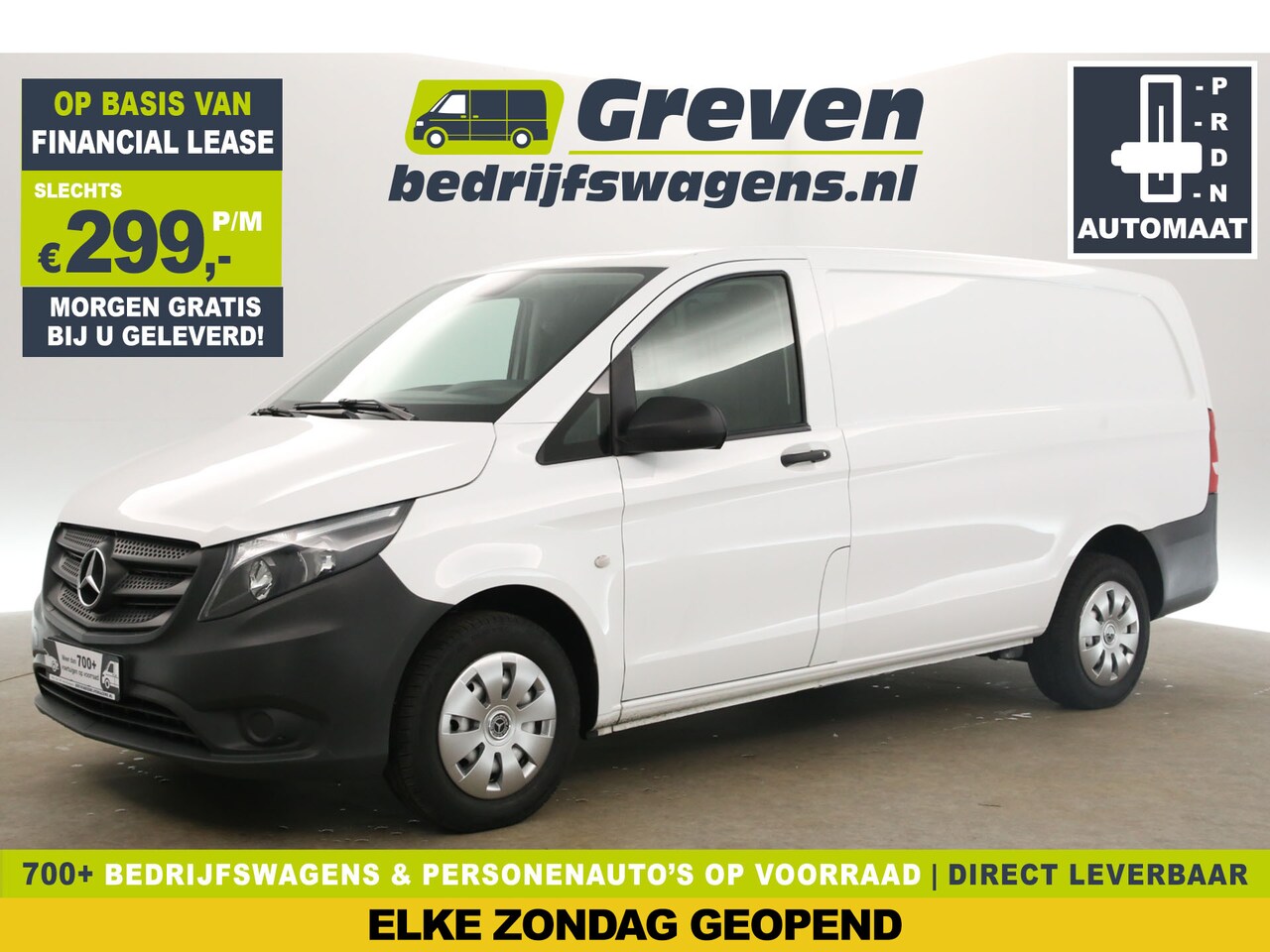 Mercedes-Benz Vito - 114 CDI Lang Automaat Airco Cruise Stoelverwarming 3 Persoons Elektrpakket Achterklep - AutoWereld.nl