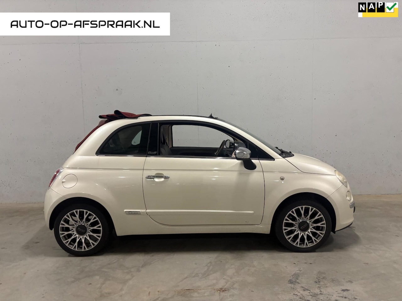 Fiat 500 C - 1.2 Lounge Automaat Leer Clima Cruise Control PDC - AutoWereld.nl