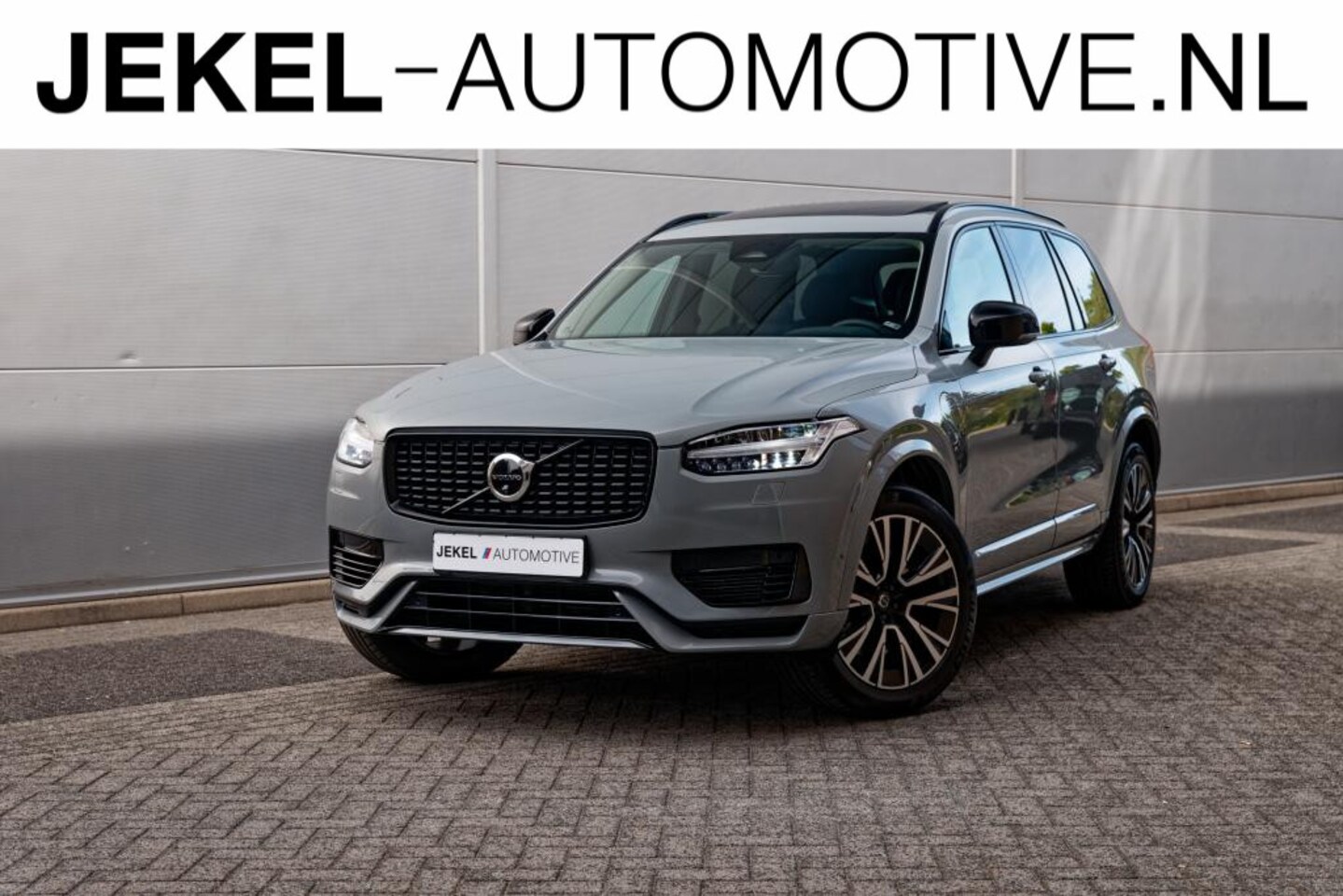 Volvo XC90 - 2.0 T8 LongRange Plus Dark Luchtvering, Panoramadak, H/K Geluidsinstallatie. Vapour Grey - AutoWereld.nl