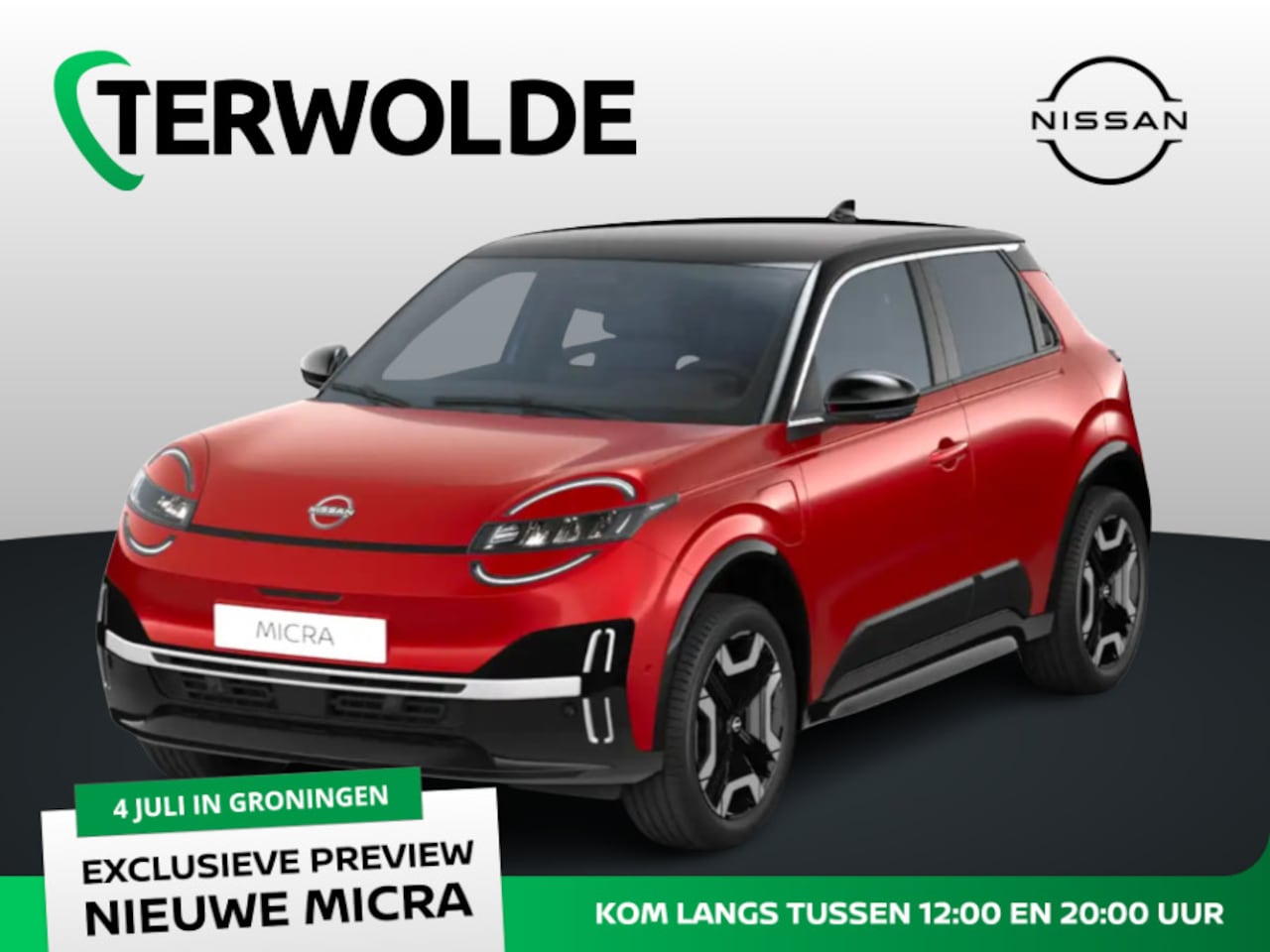 Nissan Micra - Launch Edition Advance 52 KWH! Nu te Pre-orderen bij Terwolde! - AutoWereld.nl