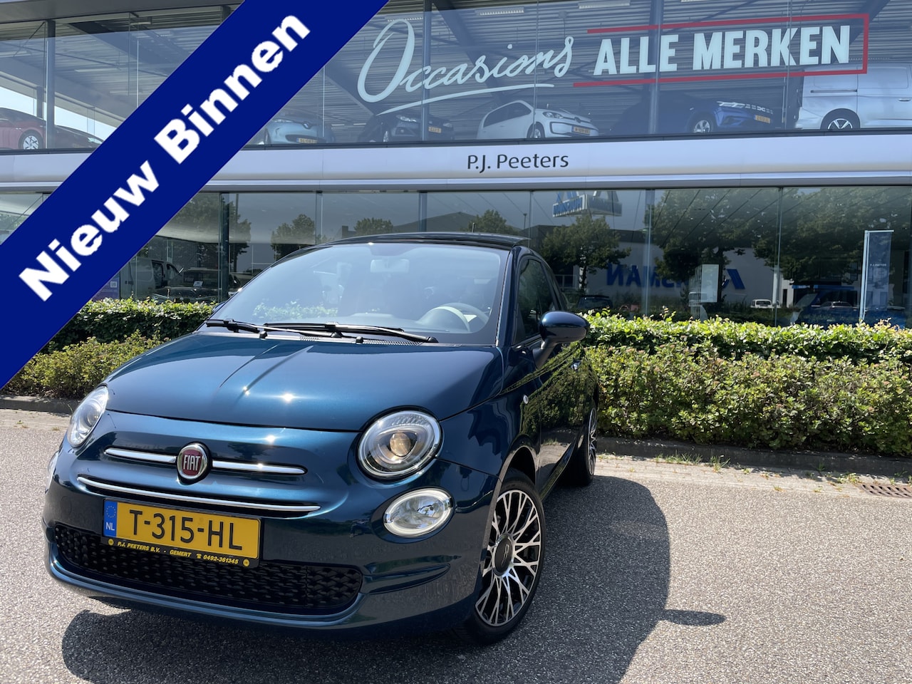 Fiat 500 - 1.0 Hybrid Dolcevita Schuif/kanteldak - Airco - Cruise control - Licht metalen velgen 16 i - AutoWereld.nl