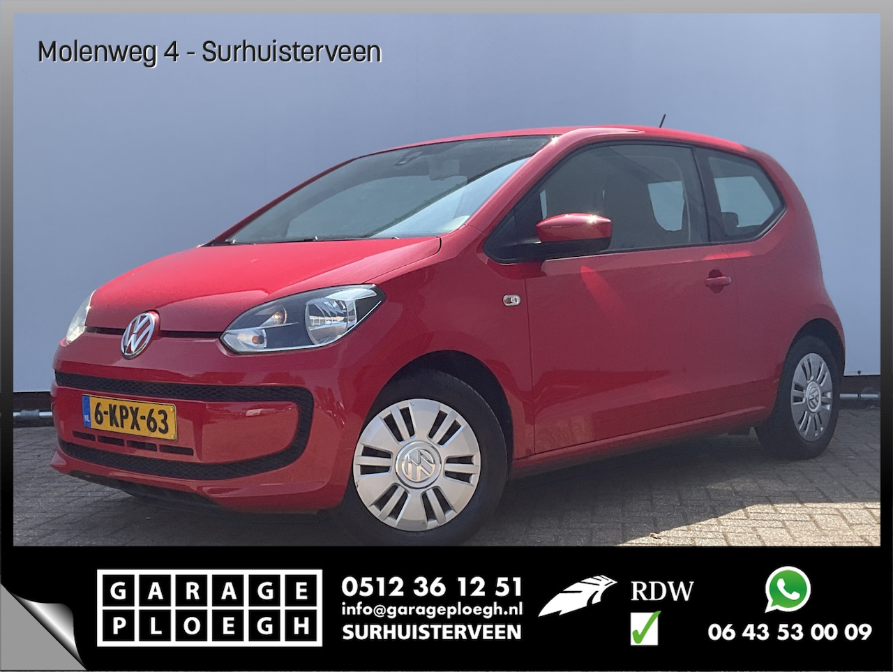 Volkswagen Up! - 1.0 move up! BlueMotion Airco Elek.Pakket Voll.Onderhouden NAP! - AutoWereld.nl