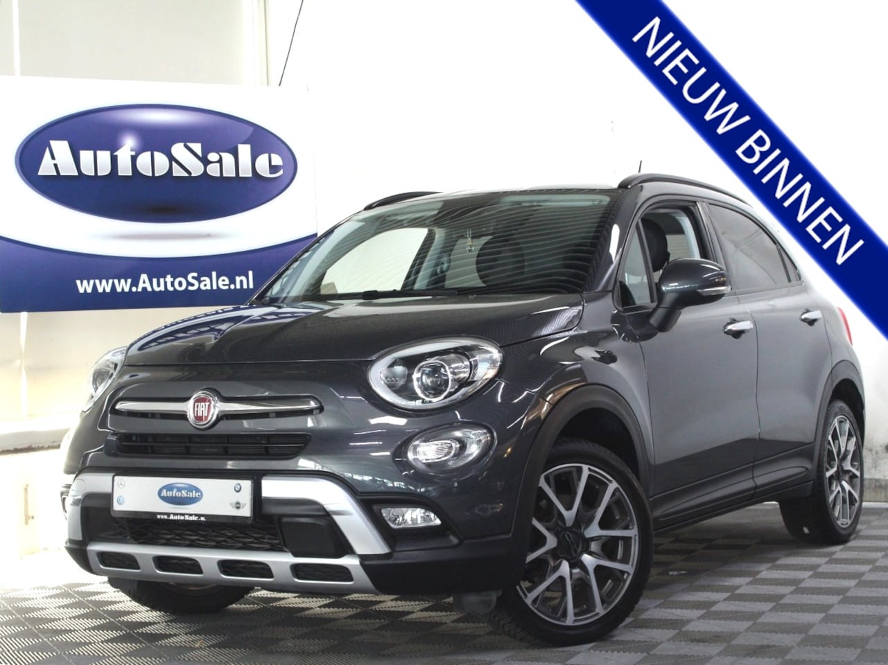 Fiat 500 X Cross - 1.4 Turbo 2eEIG AUT XENON LEDER NAV CAM DAB TREKH '17 - AutoWereld.nl