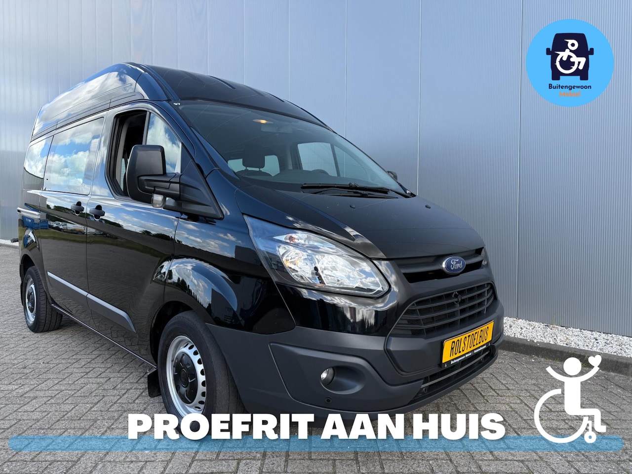 Ford Transit Custom - Rolstoelbus 6 Persoons (Airco) 2017 - AutoWereld.nl