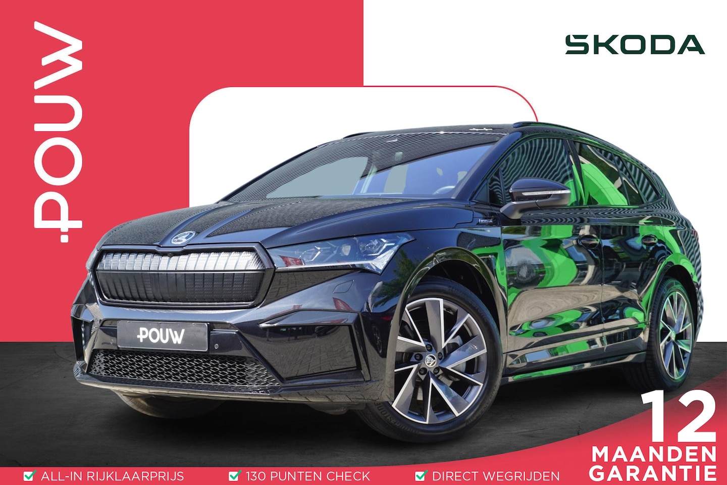 Skoda Enyaq iV - 80 204pk Sportline | Adaptive Cruise | Panoramadak | Stoelverwarming Voor & Achter | Trekh - AutoWereld.nl
