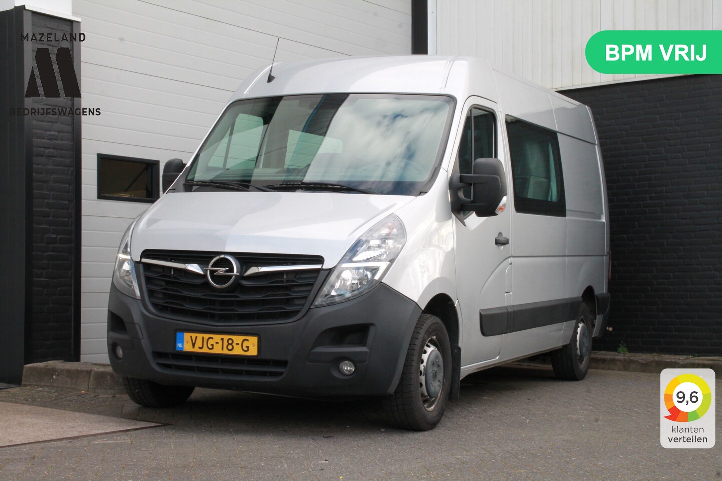 Opel Movano - 2.3 Turbo L2H3 150PK Dubbele Cabine EURO 6 - Airco - Navi - Cruise - €21.950,- Excl. - AutoWereld.nl