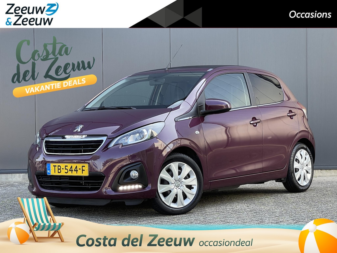 Peugeot 108 - 1.0 e-VTi Active TOP! | Schuifdak | Airco | Bluetooth | El. Spiegels | Getinte ramen - AutoWereld.nl