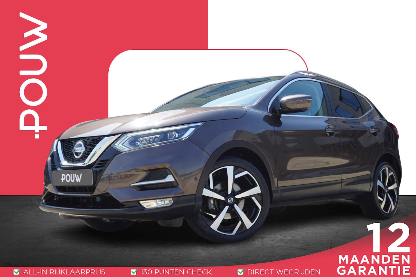 Nissan Qashqai - 1.2 115pk Tekna + | Stoelverwarming | Panoramadak | Achteruitrijcamera | Navigatie - AutoWereld.nl