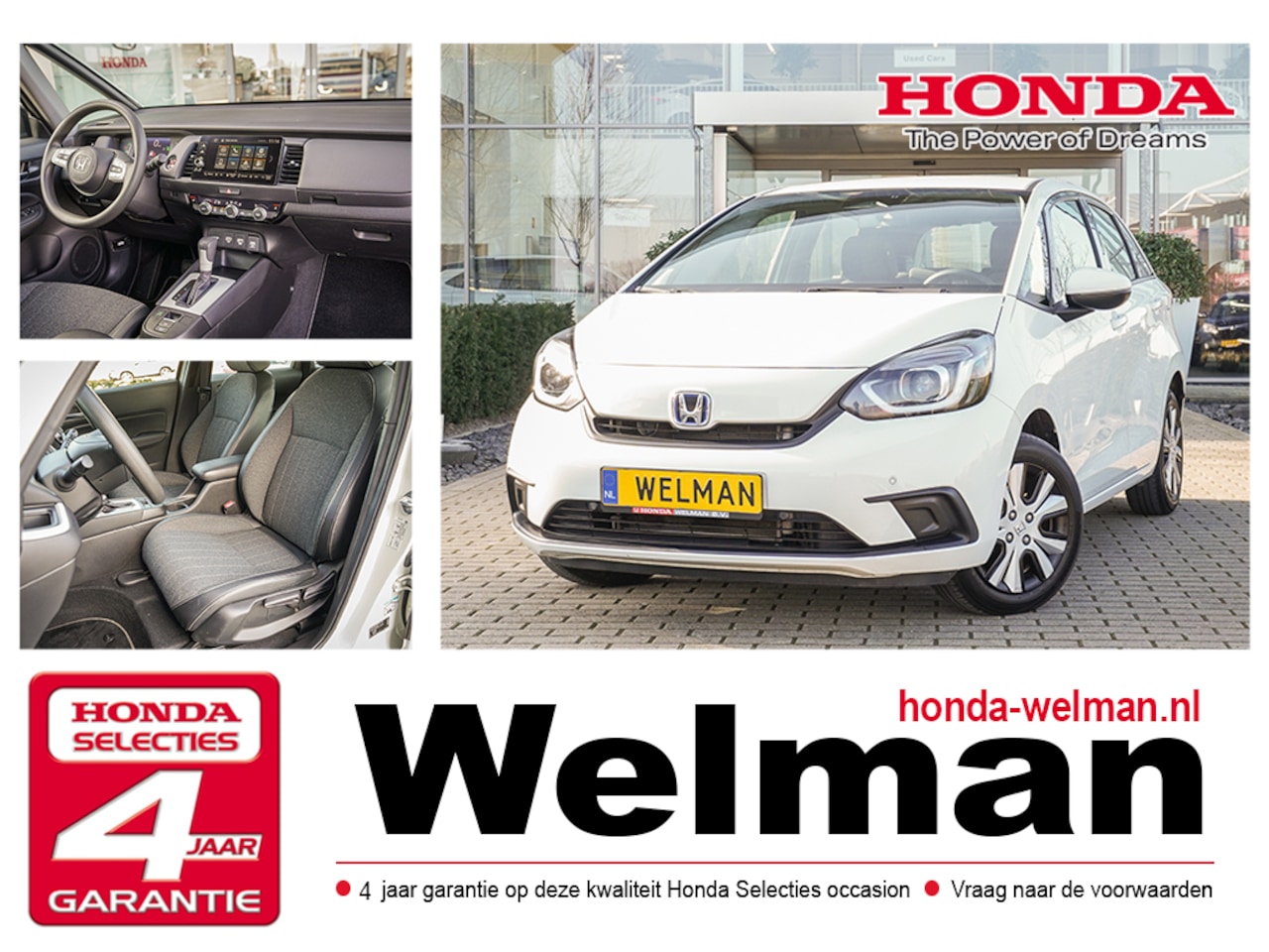 Honda Jazz - 1.5i e:HEV ELEGANCE - FULL HYBRID - AUTOMAAT - AutoWereld.nl